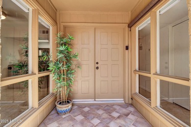 Imagine peaceful mornings on your wrap-around patio, surrounded on Sun Lakes Country Club in Arizona - for sale on GolfHomes.com, golf home, golf lot