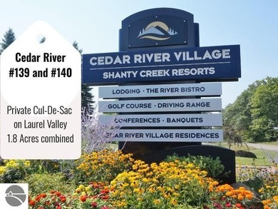 Bellaire, Michigan:  Side-by-side parcels form a private retreat on Cedar River Golf Course in Michigan - for sale on GolfHomes.com, golf home, golf lot