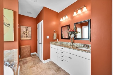 Enjoy true lock and go living in this beautiful gated, lakefront on The Patriot Golf Club At Grand Harbor in South Carolina - for sale on GolfHomes.com, golf home, golf lot