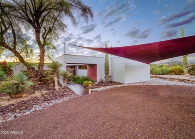 One of 5 homes designed by Modernist Architect Alfred Newman on Legend Trail Golf Club in Arizona - for sale on GolfHomes.com, golf home, golf lot