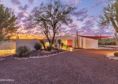 One of 5 homes designed by Modernist Architect Alfred Newman on Legend Trail Golf Club in Arizona - for sale on GolfHomes.com, golf home, golf lot