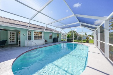 Turn-key heated pool home, new roof (2023), X flood zone ideal on Oyster Creek Golf Club in Florida - for sale on GolfHomes.com, golf home, golf lot
