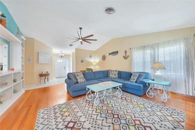 Turn-key heated pool home, new roof (2023), X flood zone ideal on Oyster Creek Golf Club in Florida - for sale on GolfHomes.com, golf home, golf lot