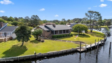 Experience unparalleled waterfront living in this waterfront on Harbour Point Golf Club in North Carolina - for sale on GolfHomes.com, golf home, golf lot