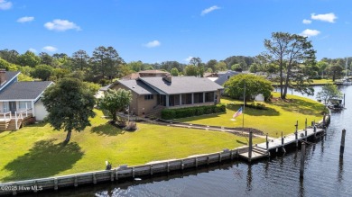 Experience unparalleled waterfront living in this waterfront on Harbour Point Golf Club in North Carolina - for sale on GolfHomes.com, golf home, golf lot
