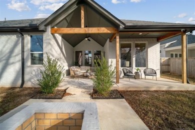 Welcome to this move-in-ready, SINGLE STORY new construction on Cedar Ridge Country Club in Oklahoma - for sale on GolfHomes.com, golf home, golf lot