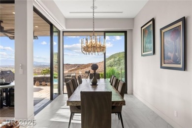 Stunning Strip and mountain views set the stage for luxury on Dragon Ridge Country Club in Nevada - for sale on GolfHomes.com, golf home, golf lot