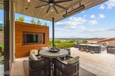 Stunning Strip and mountain views set the stage for luxury on Dragon Ridge Country Club in Nevada - for sale on GolfHomes.com, golf home, golf lot