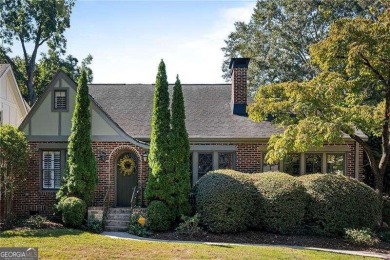 This meticulously maintained Tudor idyllically located in on Druid Hills Golf Club in Georgia - for sale on GolfHomes.com, golf home, golf lot