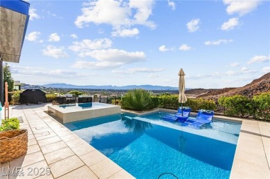 Stunning Strip and mountain views set the stage for luxury on Dragon Ridge Country Club in Nevada - for sale on GolfHomes.com, golf home, golf lot