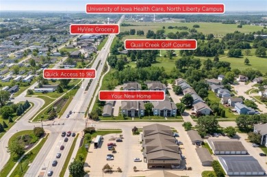 Enjoy top-floor privacy and peaceful views from this pristine on Quail Creek Golf Course in Iowa - for sale on GolfHomes.com, golf home, golf lot