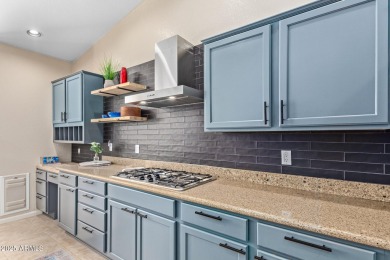 Enjoying the epitome of adult 55+ living in this stunning 2,929 on Tuscany Falls At Pebble Creek in Arizona - for sale on GolfHomes.com, golf home, golf lot