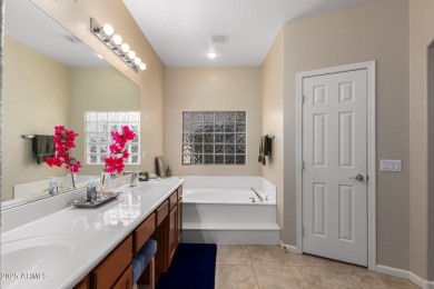 Enjoying the epitome of adult 55+ living in this stunning 2,929 on Tuscany Falls At Pebble Creek in Arizona - for sale on GolfHomes.com, golf home, golf lot