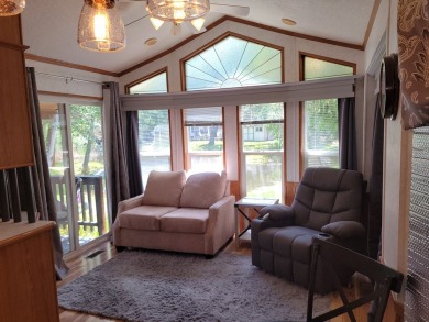 WATER VIEWS FROM YOUR LIVING ROOM!  Unusual park model; the on Cascade Golf Course in Idaho - for sale on GolfHomes.com, golf home, golf lot