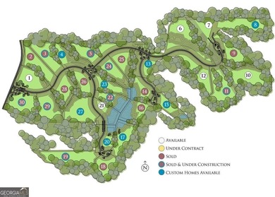 Discover this former golf fairway - now stunning 4.2-acre on Trophy Club of Atlanta in Georgia - for sale on GolfHomes.com, golf home, golf lot