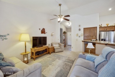 Charming 2BR, 2BA home in the very active adult community of Sun on Sun Lakes Country Club in Arizona - for sale on GolfHomes.com, golf home, golf lot