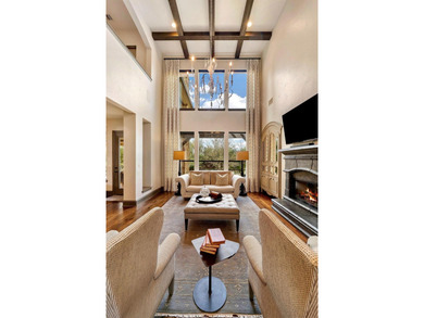 Stunning home along the iconic 18th hole of the exclusive on University of Texas Golf Club in Texas - for sale on GolfHomes.com, golf home, golf lot