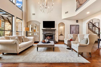 Stunning home along the iconic 18th hole of the exclusive on University of Texas Golf Club in Texas - for sale on GolfHomes.com, golf home, golf lot