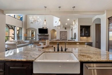 Stunning home along the iconic 18th hole of the exclusive on University of Texas Golf Club in Texas - for sale on GolfHomes.com, golf home, golf lot