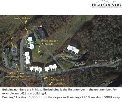Two bedroom, two bath furnished Sugar Ski Condo located just on Sugar Mountain Golf Course in North Carolina - for sale on GolfHomes.com, golf home, golf lot
