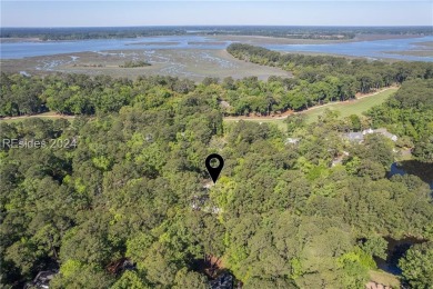 A wonderful nature and bird rookery setting with water frontage on Callawassie Island Club in South Carolina - for sale on GolfHomes.com, golf home, golf lot