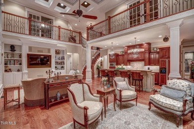 A stately brick-column entrance leads to this breathtaking on The Crossings Golf Club in Tennessee - for sale on GolfHomes.com, golf home, golf lot