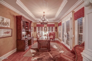 A stately brick-column entrance leads to this breathtaking on The Crossings Golf Club in Tennessee - for sale on GolfHomes.com, golf home, golf lot