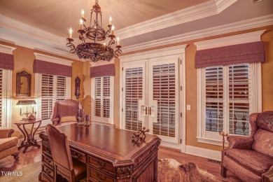 A stately brick-column entrance leads to this breathtaking on The Crossings Golf Club in Tennessee - for sale on GolfHomes.com, golf home, golf lot