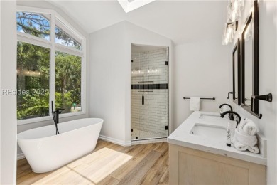 Fully renovated in 2024 and located directly across from the on Sea Pines Golf and Resort  in South Carolina - for sale on GolfHomes.com, golf home, golf lot