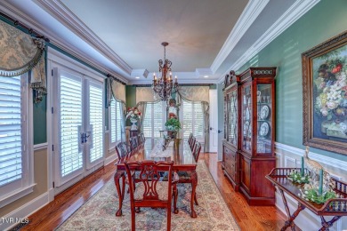 A stately brick-column entrance leads to this breathtaking on The Crossings Golf Club in Tennessee - for sale on GolfHomes.com, golf home, golf lot