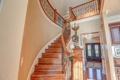 A stately brick-column entrance leads to this breathtaking on The Crossings Golf Club in Tennessee - for sale on GolfHomes.com, golf home, golf lot