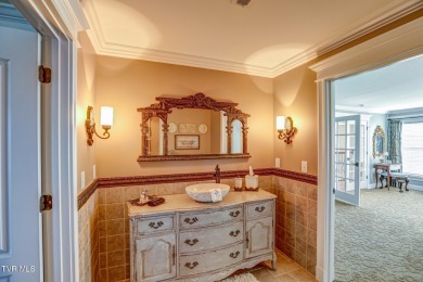 A stately brick-column entrance leads to this breathtaking on The Crossings Golf Club in Tennessee - for sale on GolfHomes.com, golf home, golf lot