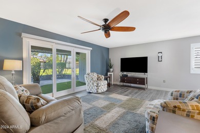 Beautifully updated and truly move-in ready, this Sun City home on Sun City Lakes West and East in Arizona - for sale on GolfHomes.com, golf home, golf lot