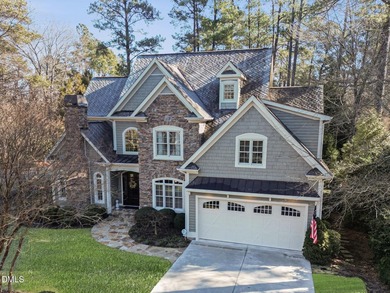 Situated on a beautifully landscaped corner lot in the on Governors Club in North Carolina - for sale on GolfHomes.com, golf home, golf lot
