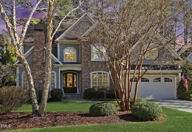 Situated on a beautifully landscaped corner lot in the on Governors Club in North Carolina - for sale on GolfHomes.com, golf home, golf lot