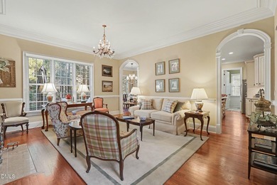 Situated on a beautifully landscaped corner lot in the on Governors Club in North Carolina - for sale on GolfHomes.com, golf home, golf lot