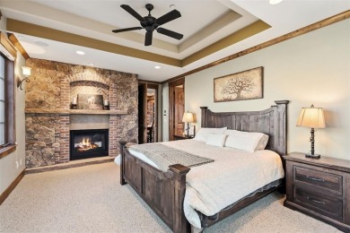 2140 Hunters Knob Road blends timeless masonry, elegant finishes on Raven Golf Club At Three Peaks in Colorado - for sale on GolfHomes.com, golf home, golf lot