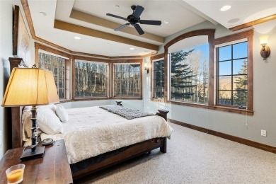 2140 Hunters Knob Road blends timeless masonry, elegant finishes on Raven Golf Club At Three Peaks in Colorado - for sale on GolfHomes.com, golf home, golf lot