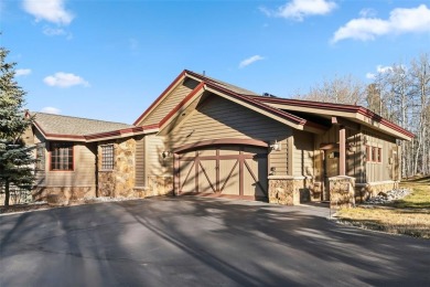 2140 Hunters Knob Road blends timeless masonry, elegant finishes on Raven Golf Club At Three Peaks in Colorado - for sale on GolfHomes.com, golf home, golf lot