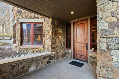 2140 Hunters Knob Road blends timeless masonry, elegant finishes on Raven Golf Club At Three Peaks in Colorado - for sale on GolfHomes.com, golf home, golf lot