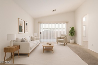 Spacious single-story home in PebbleCreek, a premier 55+ luxury on Eagles Nest at Pebble Creek in Arizona - for sale on GolfHomes.com, golf home, golf lot