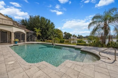 Sitting on a prime golf lake front lot, this custom estate on Quail West Golf and Country Club in Florida - for sale on GolfHomes.com, golf home, golf lot