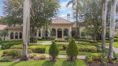 Sitting on a prime golf lake front lot, this custom estate on Quail West Golf and Country Club in Florida - for sale on GolfHomes.com, golf home, golf lot