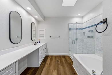 Experience luxury and convenience in this turnkey 2-bed, 2-bath on Gainey Ranch Golf Club in Arizona - for sale on GolfHomes.com, golf home, golf lot