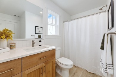 Built in 2023 and meticulously maintained by one owner, this on Hunters Point Golf Club in Idaho - for sale on GolfHomes.com, golf home, golf lot