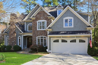 Situated on a beautifully landscaped corner lot in the on Governors Club in North Carolina - for sale on GolfHomes.com, golf home, golf lot
