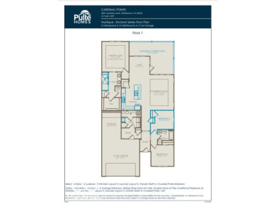 Discover the charm of the Mystique floorplan by Pulte Homes on Golf Club of Indiana in Indiana - for sale on GolfHomes.com, golf home, golf lot