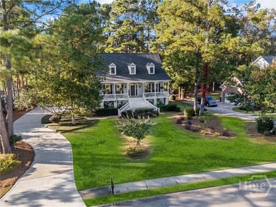 Stunning 4BR, 2.5BA Lowcountry home with sweeping porches on Southbridge Golf Club in Georgia - for sale on GolfHomes.com, golf home, golf lot