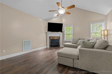 The best of both worlds! Family time downstairs & a bonus room on Anderson Creek Golf Club in North Carolina - for sale on GolfHomes.com, golf home, golf lot