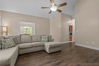 The best of both worlds! Family time downstairs & a bonus room on Anderson Creek Golf Club in North Carolina - for sale on GolfHomes.com, golf home, golf lot